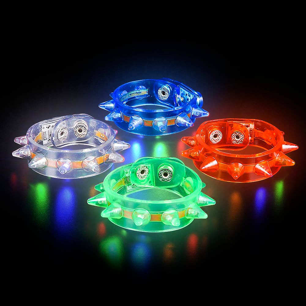 9.5" LIGHT-UP SPIKY BRACELET