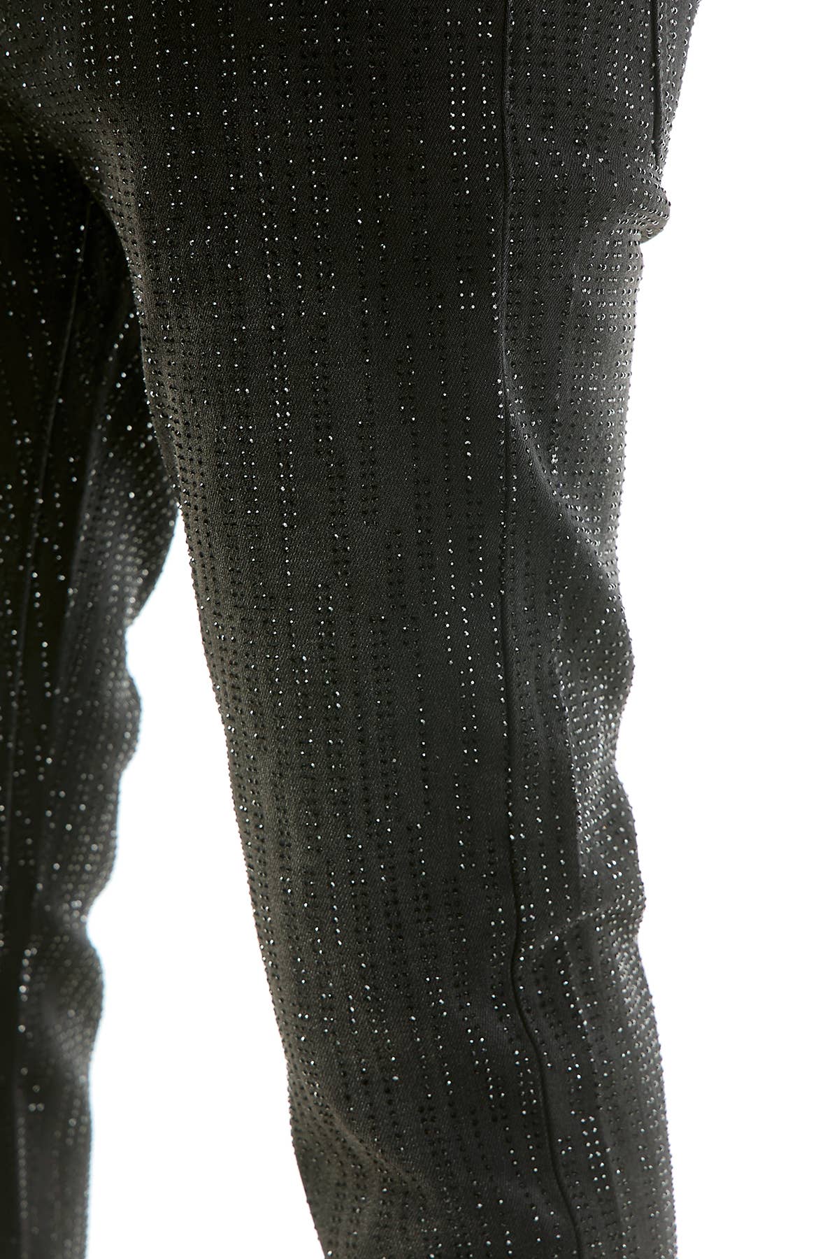 RHINESTONE FLARE JEANS