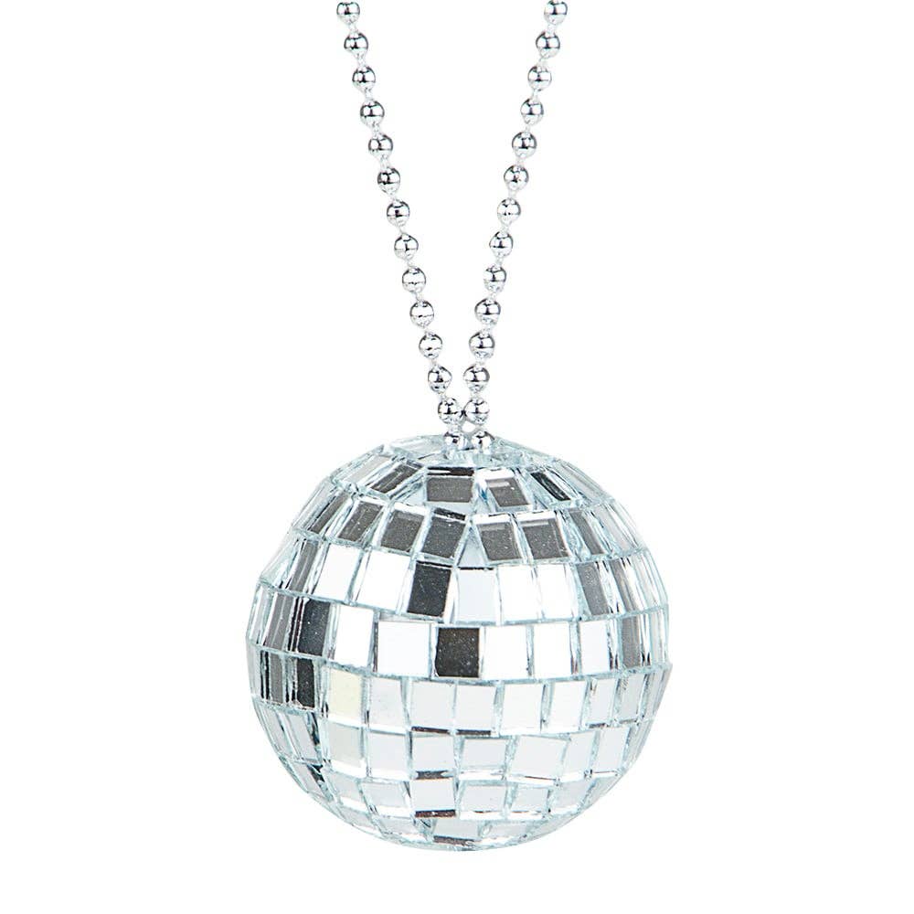 DISCO BALL NECKLACE 2"