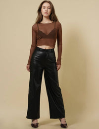 Sheer Mesh Crop Top