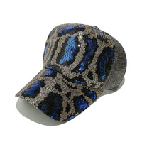 Party sequin leopard hat baseball cap