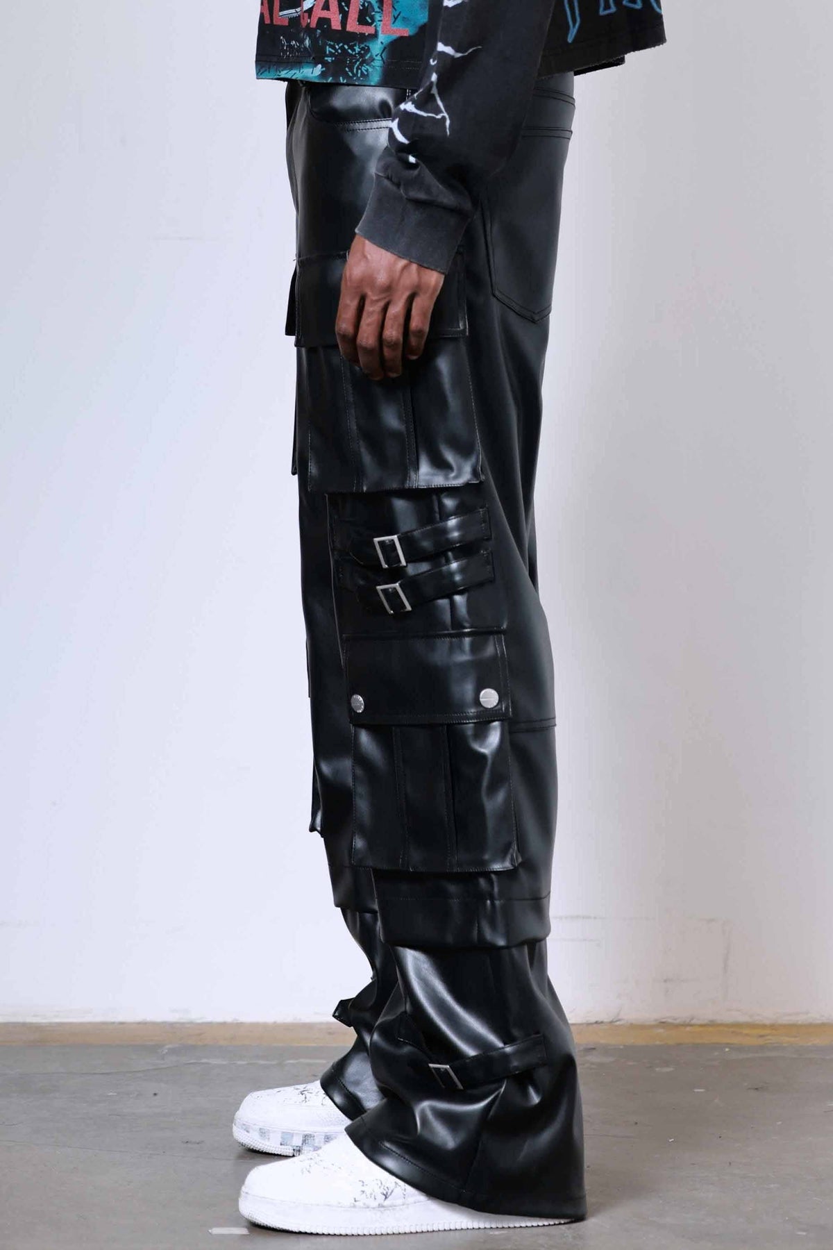 PU Y2K CARGO PANTS