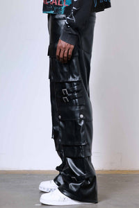 PU Y2K CARGO PANTS