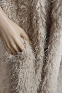 Hood Shaggy Long Vest
