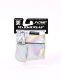 Wrist Wallet Laser Silver