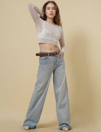 Sheer Mesh Crop Top