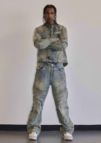 MOTOR RACING Y2K DENIM PANTS