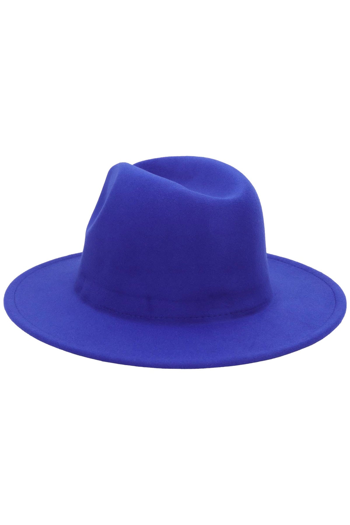Solid Plain Standard Brim Felt Rancher Hat