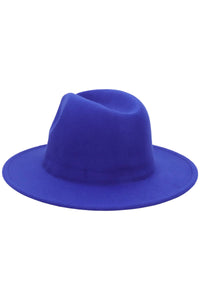 Solid Plain Standard Brim Felt Rancher Hat