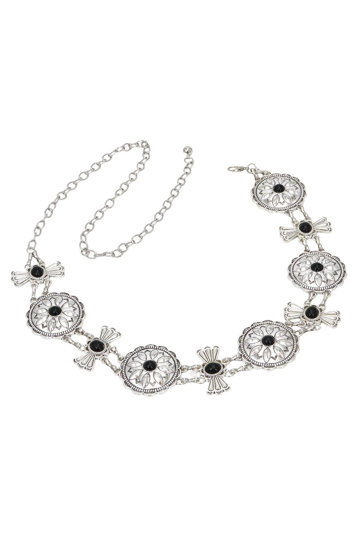 Concho Charm Chain Belt