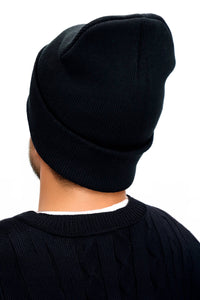 Adults Classic Solid Acrylic Cuffed Beanie