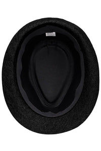 Open Weave Light Weight Flax Fabric Fedora