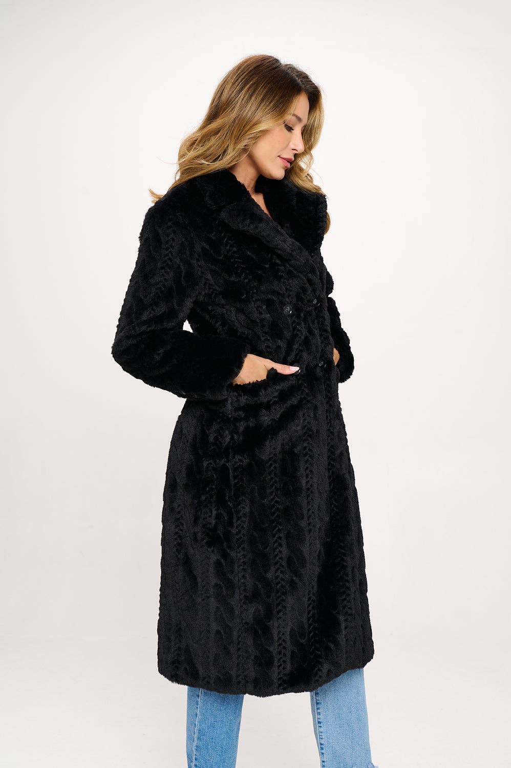 Parisian Luxe Vegan Fur Coat