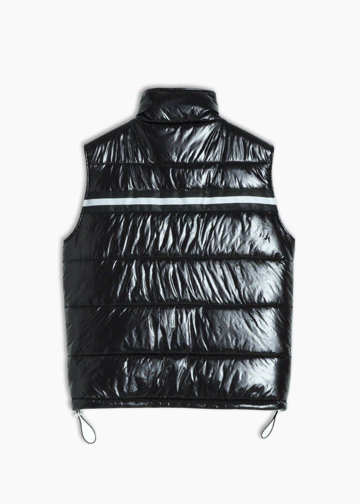 Konus Men's Zip-Up Puffer Vest In Black