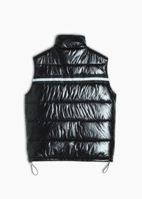 Konus Men's Zip-Up Puffer Vest In Black