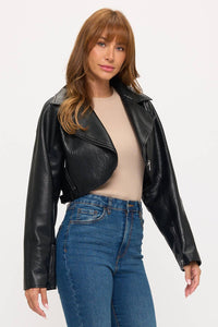 Viper Cropped Moto Jacket