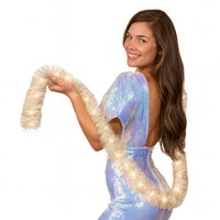 Light Up Sparkle Queen Tinsel Boa Warm White LEDs