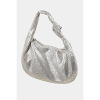 Rhinestone Studded Hobo Bag