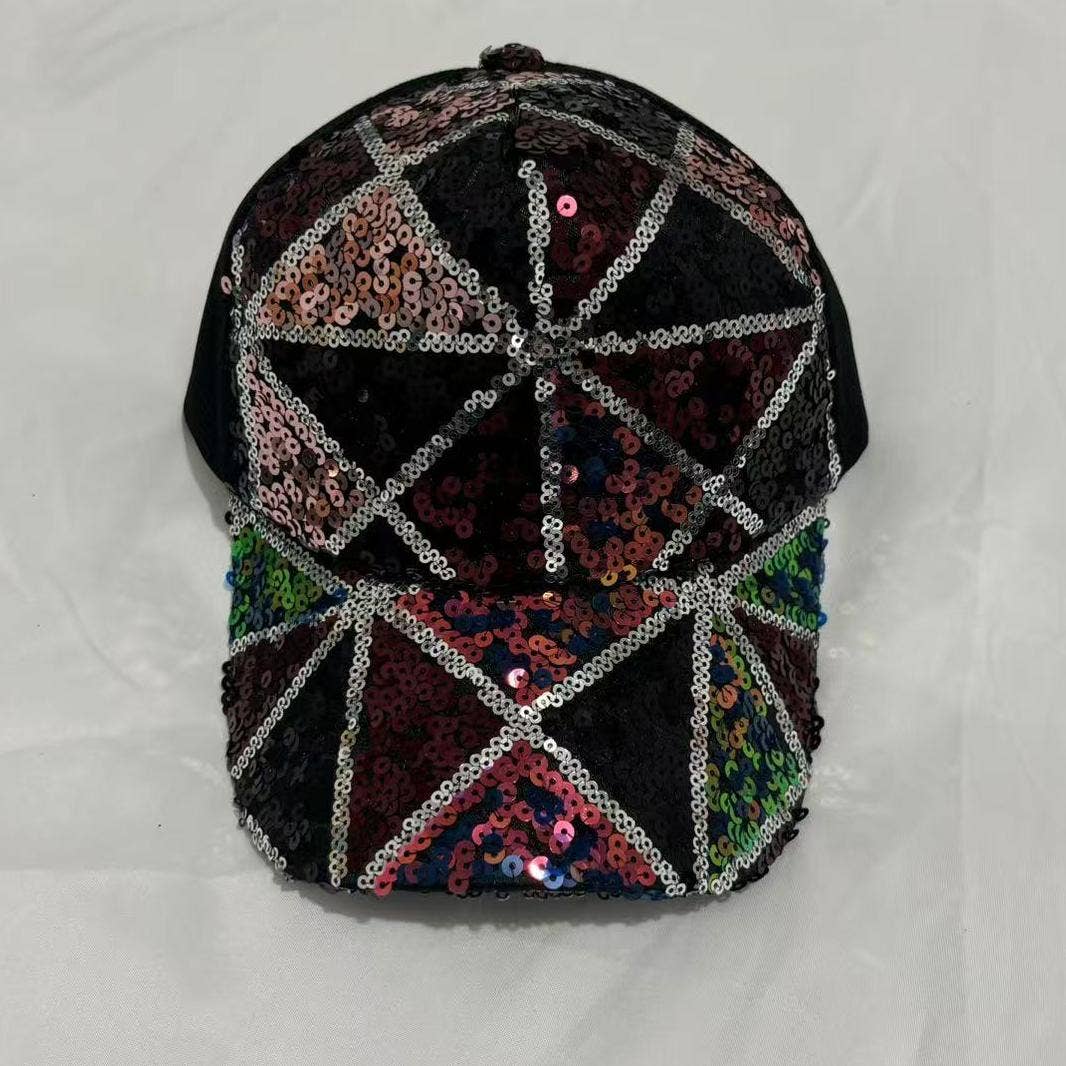 Sequin baseball cap