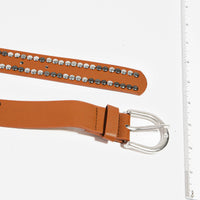 Vegan Leather Studded Fashion Belt