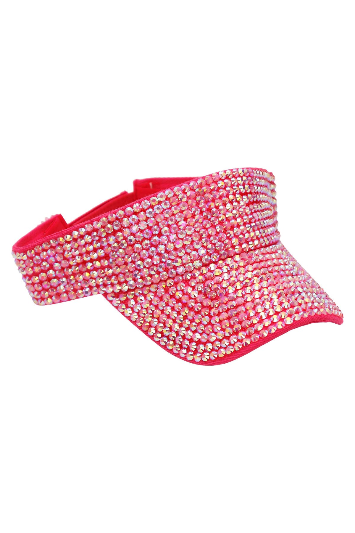 Rhinestone Velcro Back Visor