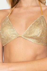 Rhinestone bikini top