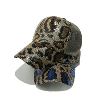 Party sequin leopard hat baseball cap
