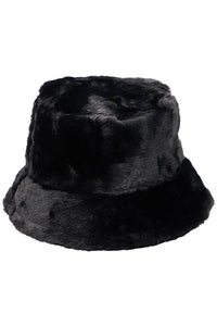 Oversized Fluffy Faux Fur Bucket Hat