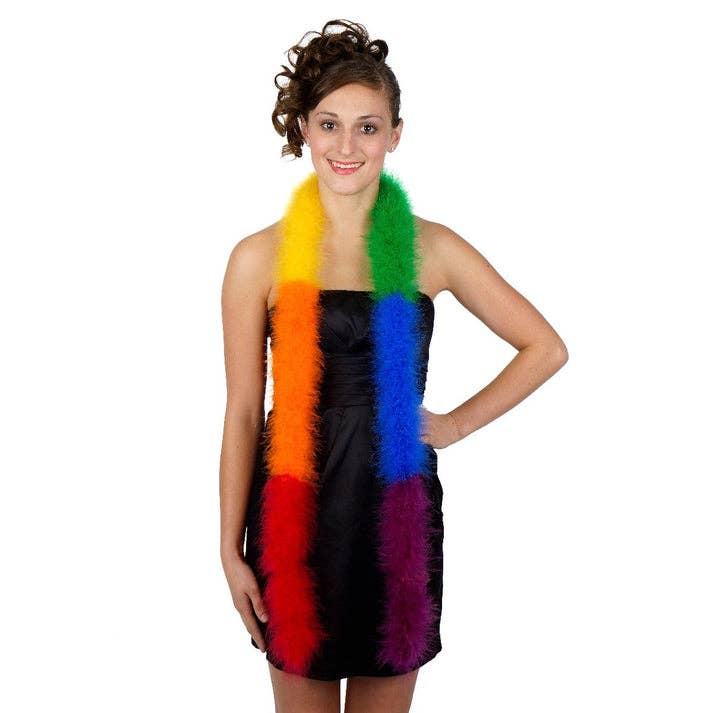 Marabou Feather Boa - Rainbow