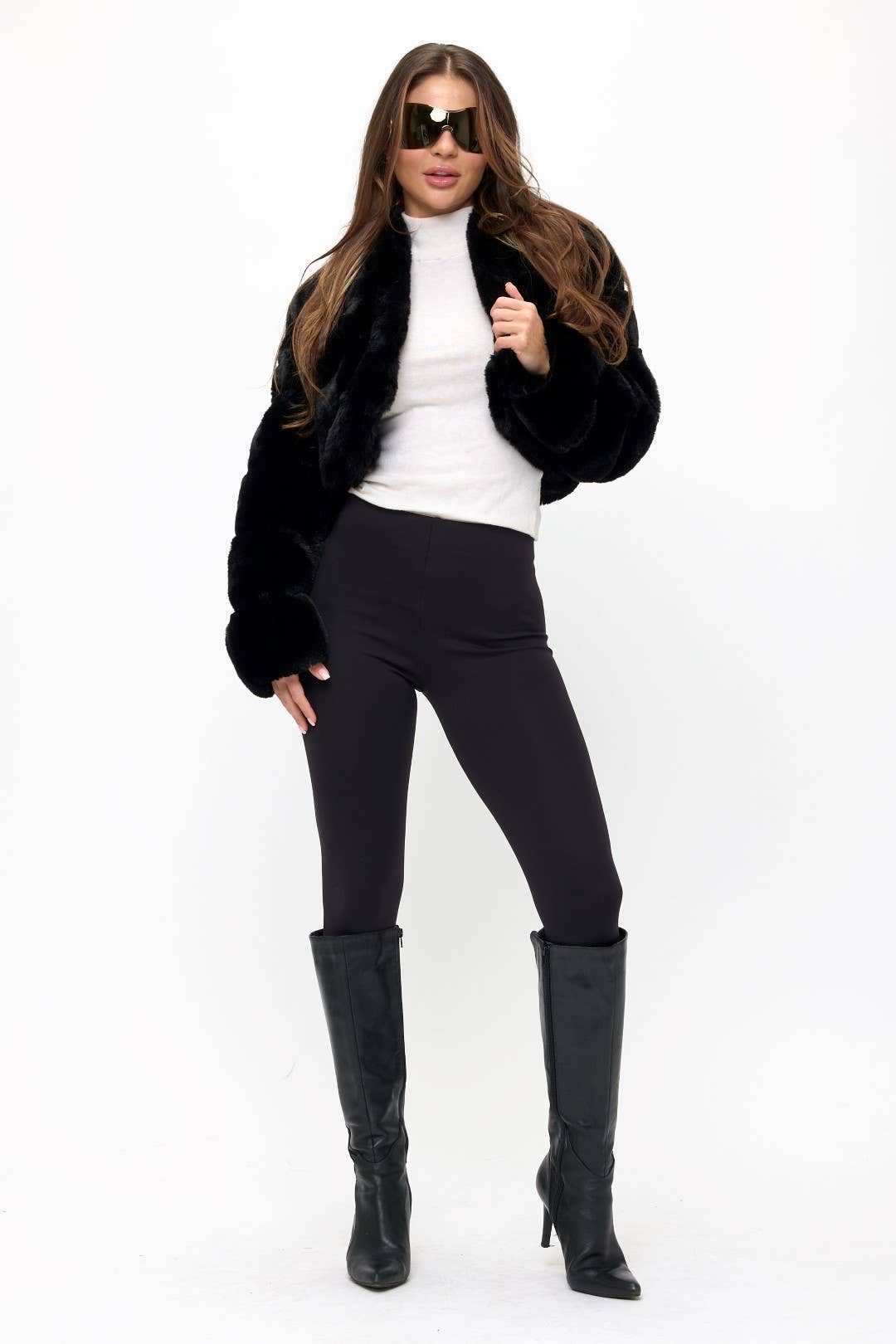 Cropped Fur Coat