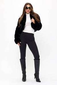 Cropped Fur Coat