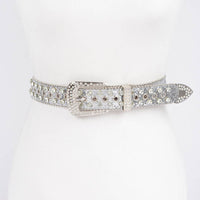 Rhinestone Multi Metal Glitter Belt