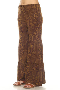 Mushroom Tiered Jersey Pants