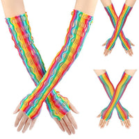 RAINBOW FISHNET GLOVES PARTIES