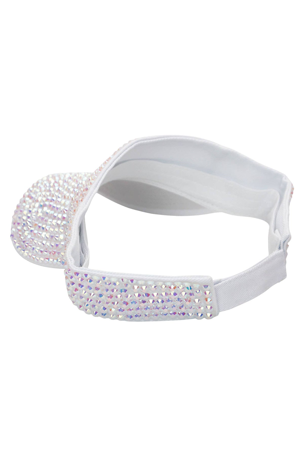 Rhinestone Velcro Back Visor