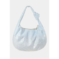 Rhinestone Studded Hobo Bag