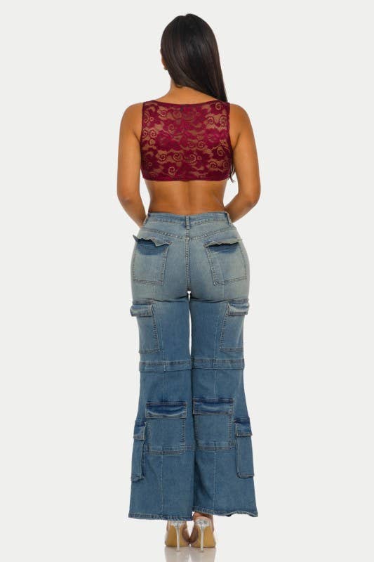 Lace Cropped Top