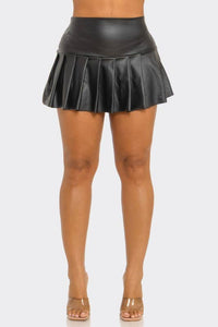 Faux Leather mini skirt