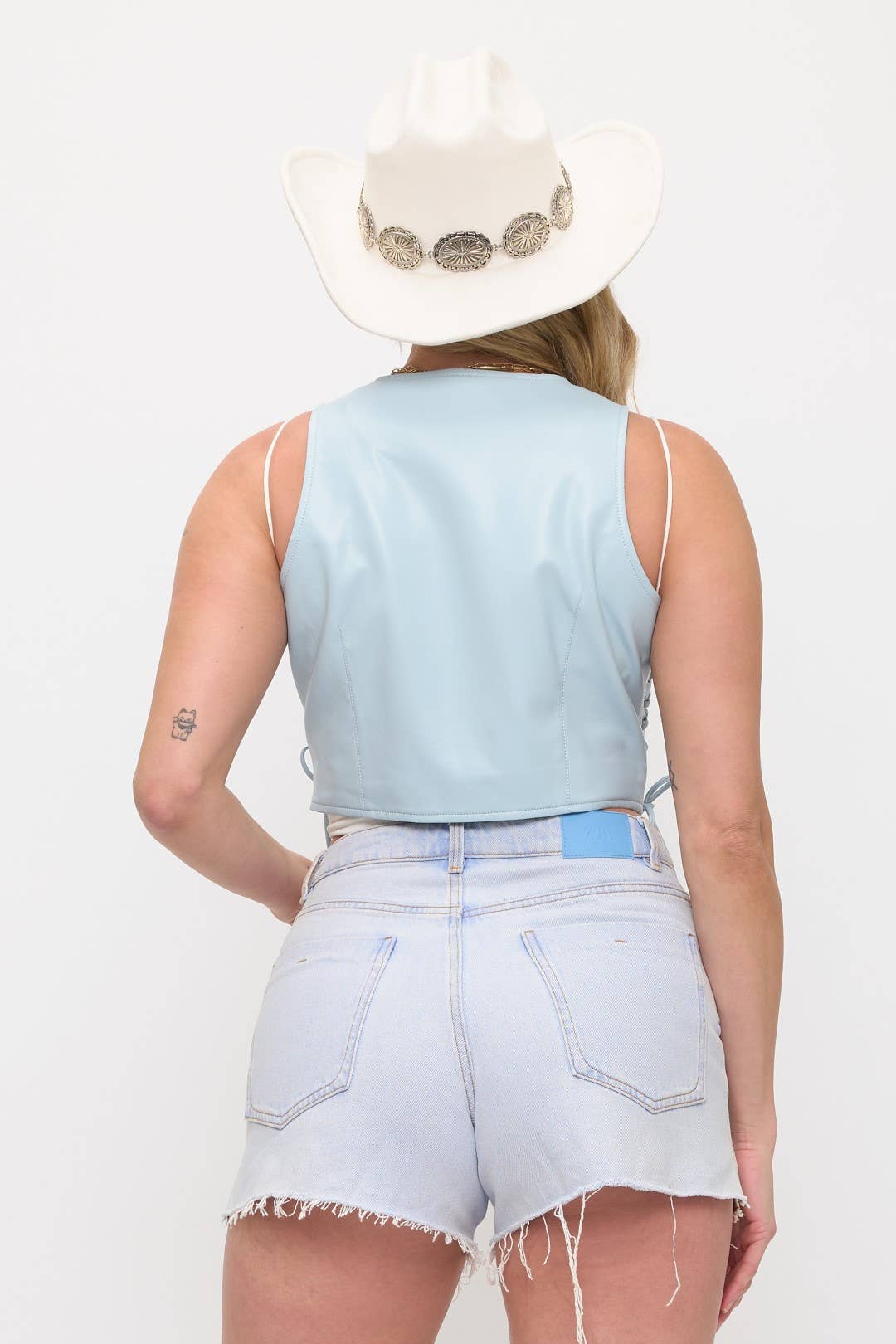 Women's Vegan Leather Vest