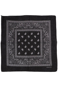 Classic Paisley Print Square Cotton Bandana