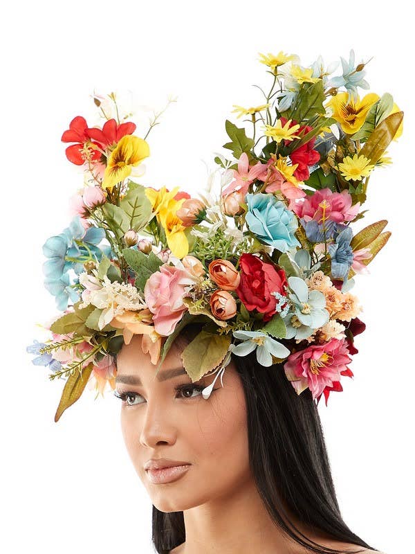 Oversized Floral Headpiece