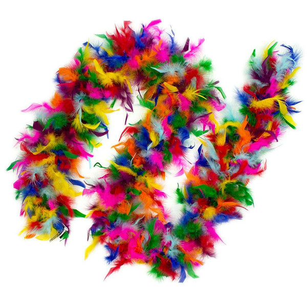 Feather Boa - Lightweight - Rainbow Bright