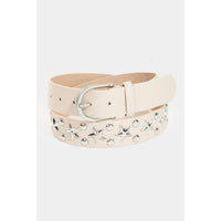 Metallic Stars Vegan Leather Belt
