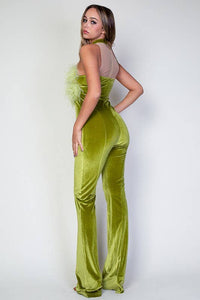 Fuzzy Velvet Jumpsuit