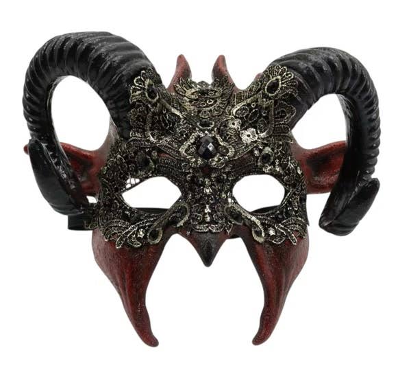 Baroque Ram Horn Masquerade Mask