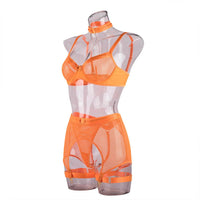 See Through Set with Garter Shorts