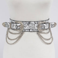 Two Buckle Chain Waist Belt