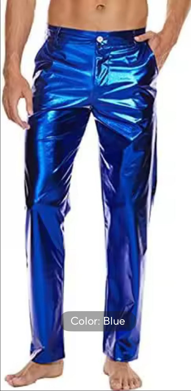 Metallic Mens Pants