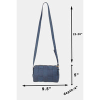 Leather Woven Shoulder Bag