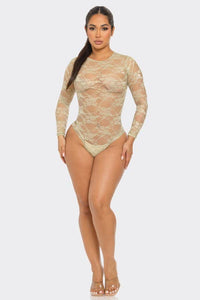 Mesh Bodysuit Print